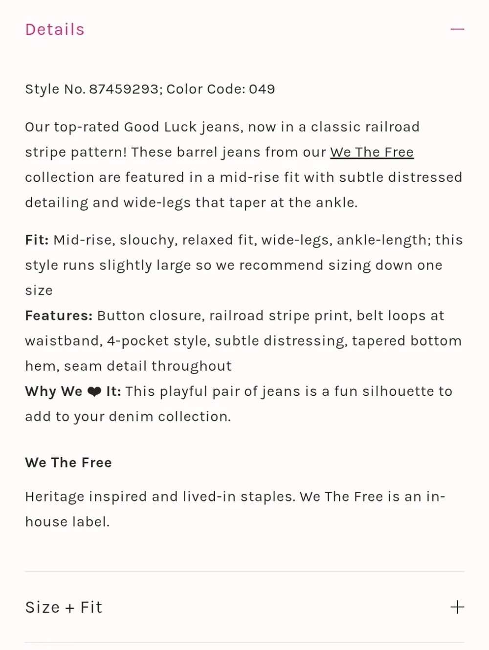 We The Free 31 Good Luck Stripe Barrel Jeans Mid NWT Paint Splatter Jeans - Picture 12 of 14